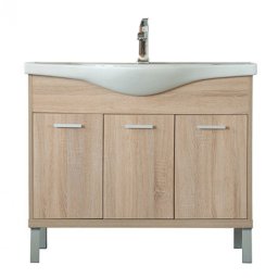 Dulap inferior Nerva 105 cm cu lavoar, stejar Sonoma