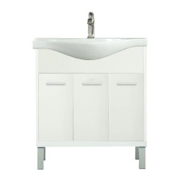 Dulap inferior Nerva 75 cm cu lavoar, alb