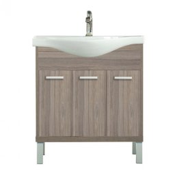 Dulap inferior Nerva 75 cm cu lavoar, ulm Rauna