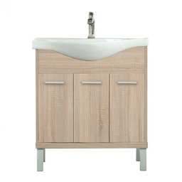 Dulap inferior Nerva 75 cm cu lavoar, stejar Sonoma