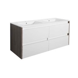 Dulap de bază Porto 120 cu lavoar rauna alb-ulm