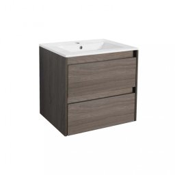 Mobilier de baie inferior Porto 60 cu lavoar în culoarea ulmului Rauna