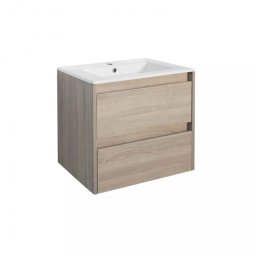 Mască de baie Porto 60 cu chiuvetă în culoarea stejarului Sonoma