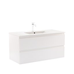 Dulap inferior Vario Forte 100 cu lavoar alb-alb