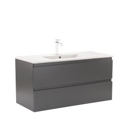 Dulap inferior Vario Forte 100 cu lavoar antracit-antracit