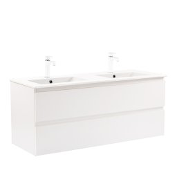Dulap inferior Vario Forte 120 cu lavoar alb-alb