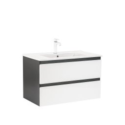 Dulap inferior Vario Forte 80 cu lavoar antracit-alb