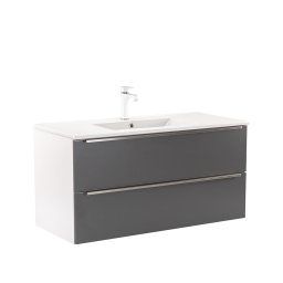 Dulap inferior Vario Trim 100 cu lavoar alb-antracit