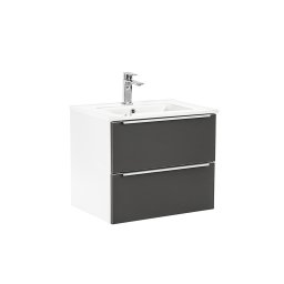 Dulap inferior Vario Trim 60 cu lavoar alb-antracit