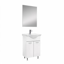 Ruben Prime 55 – Set complet de mobilier pentru baie, alb
