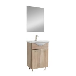 Ruben Prime 55 – set complet de mobilier pentru baie din stejar Sonoma