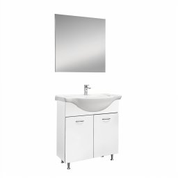 Ruben Prime 75 – Set complet de mobilier pentru baie, alb