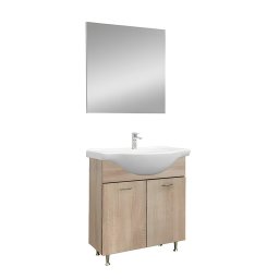 Ruben Prime 75 – set complet de mobilier pentru baie din stejar Sonoma