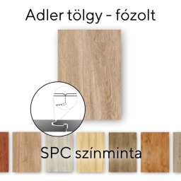 Leziter Adler stejar vinil SPC parchet eșantion / eșantion
