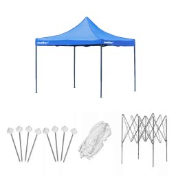 Foișor de grădină pliabil 3x3 m albastru