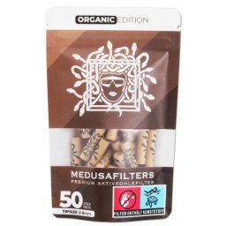Medusa Filtre cu carbune activ + celuloza Organic Slim 6mm FARA INFUNDARE x50