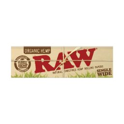 Raw Foite Organic din canepa Single Wide 1/2 70mm x50