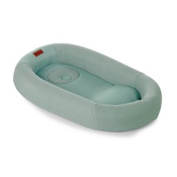 Cosulet confortabil pentru bebelusi Jane Joy Baby Nest Material respirabil 3D cu perna pentru prevenire plagiocefalie Botanic