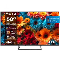 Televizor METZ QLED 50MQF7500Z, 126 cm, Smart Google TV, 4K Ultra HD, 100Hz, Clasa F (Model 2025)