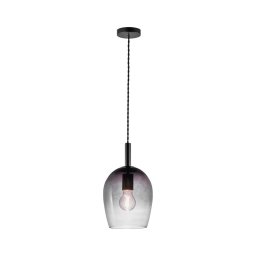 Nordlux - Pendul cu cablu UMA 1xE27/40W/230V Ø 18 cm negru/fumuriu