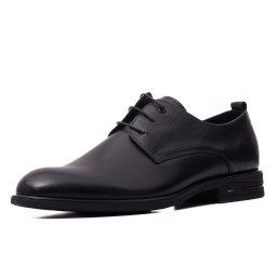 Pantofi barbati din piele naturala, Otter, E6E670002A 01-N, negru