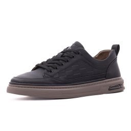 Pantofi barbati din piele naturala, Otter, V2V270008A 01-N, negru