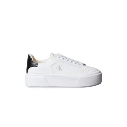 CALVIN KLEIN Sneakers Flatform Lace Up Lth Mg YW0YW01928 01W bright white/black