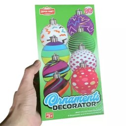 Decorațiuni de Crăciun de pictat - set de 8 bucăți