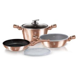 Set oale si tigai 6 piese BH 7047 Metallic Line Rose Gold Edition