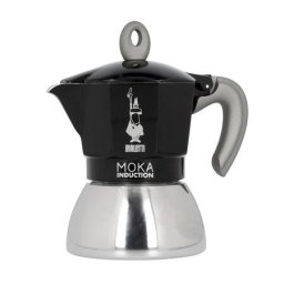 Espressoare pentru aragaz New Moka, Aluminiu, 150 ml, Negru