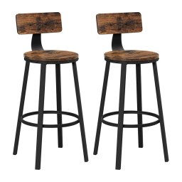 Scaun de bar AVEN maro/negru