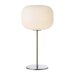 Markslöjd 109007 - Lampă de masă SOBER 1xE27/40W/230V alb/crom mat