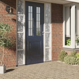 Folie pentru geam mata cu model floral, 4 buc, 45x500 cm, PVC static