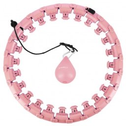 Cerc Hula Hoop cu Greutate HMS HHW01 45 cm, Roz