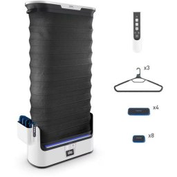 Aparat vertical automat cu aburi, de netezire a cutelor, igienizare si improspatare, Tefal Care For You YT4050E1, 1800W, abur variabil 65 g/min, 2L, detector rezervor gol, sistem anticalcar incorporat, ultra silentios, alb/ gri