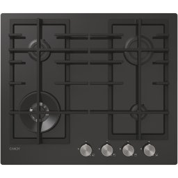 Plita incorporabila Candy CVFG6BF4PX, Gaz, 4 zone de gatire, Siguranta, 60 cm, Negru