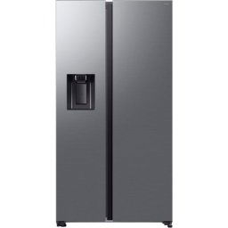 Frigider Side-by-Side cu congelator Samsung RS70F64KDFEF, 640 L, No Frost, clasa energetica D, Aparat automat cu alimentare directa la apa, Modul AI Energy, Tehnologia Metal Cooling, Otel Inoxidabil inchis