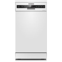 Masina de spalat vase Heinner HDW-FSM45710AWD+++, 110 seturi, 7 programe, Auto-Door opening, Control electronic, Display LED, Aquastop, Clasa D, 45 cm, Alb