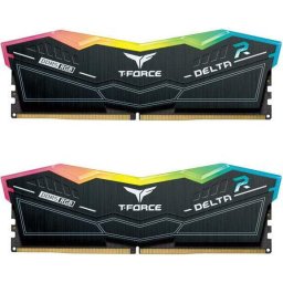 Kit dual memorie RAM Team Group Delta RGB, Capacitate DDR5 32GB (2 x 16GB), Frecventa 7200 MHz, CL 34, Negru