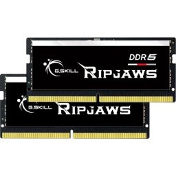 Kit dual memorie RAM G.Skill Ripjaws, Capacitate DDR5 64GB (2x 32 GB), Frecventa 5600 MHz, CL 46, Negru