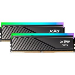 Kit dual Memorie RAM ADATA XPG LANCER Blade RGB, Capacitate 32GB DDR5 (2x16 GB), Frecventa 6400 MHz, CL 32, Negru