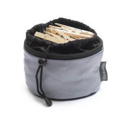 Geanta cu clesti pentru rufe Brabantia Compact 1005642, Pana la 150 clesti, Rezistenta la intemperii, Gri