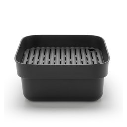 Vas de spălare și scurgere Brabantia 1003315, 16.1 x 37.4 x 34.4 cm, Sigur pentru vase cu strat antiaderent, Gri închis