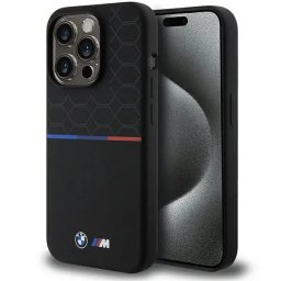 Husa M Silicone Pattern MagSafe case for iPhone 15 Pro - black