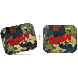 Raw Set Tava de rulat + Capac magnetic Camuflaj 34 x 27,5cm
