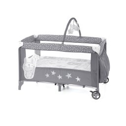 Patut pliant Jane Duo Level cu roti cu arcada cu jucarii Star