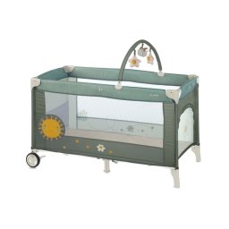 Patut pliant Jane One Level cu roti cu arcada cu jucarii Botanic