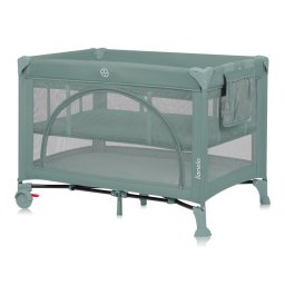 Patut pliant Lionelo Laura 102 x 74 cm cu doua nivele cu functie de tarc cu roti