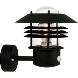 Nordlux - Aplica de perete pentru exterior cu senzor VEJERS 1xE27/60W/230V IP54, argintiu