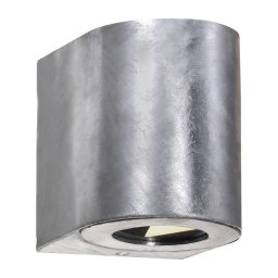 Nordlux - CANTO Aplică LED de exterior pentru perete 2xLED/6W/230V IP44 argintie